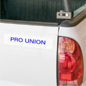 AUTOCOLLANT DE VOITURE PRO UNION (Sur camion)