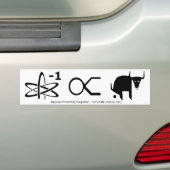 Autocollant De Voiture Probabilité bayésienne simplifiée (En voiture)