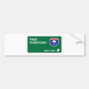 Autocollant De Voiture Prochaine sortie d'arbre