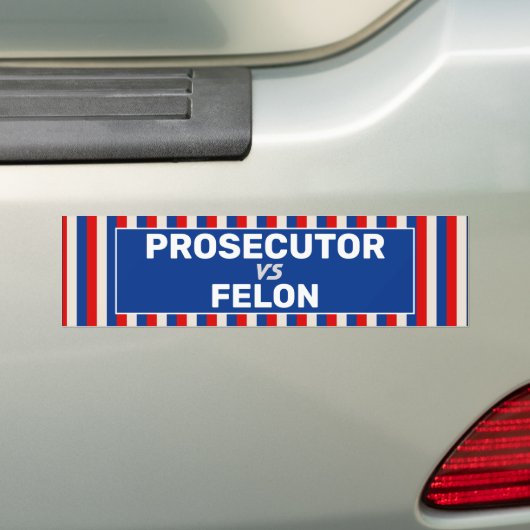 Autocollant De Voiture Procureur VS Felon (En voiture)