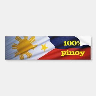 Autocollant De Voiture produits purs 100% pinoy