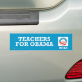 Autocollant De Voiture Professeurs de Pro-Obama pour Obama (En voiture)