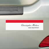 Autocollant De Voiture Professionnel Simple Rouge Blanc (En voiture)