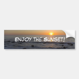 Autocollant De Voiture Profitez du coucher de soleil