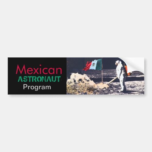 Autocollant De Voiture PROGRAMME MEXICAIN d'ASTRONAUTE - adhésif pour (Devant)