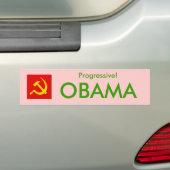 Autocollant De Voiture Progressif d'OBAMA ! (En voiture)