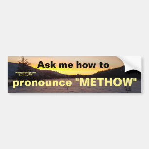 Autocollant De Voiture Prononcez l'adhésif pour pare-chocs de "Methow"