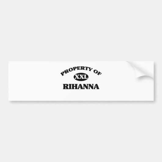 Autocollant De Voiture Propriété de RIHANNA (Devant)