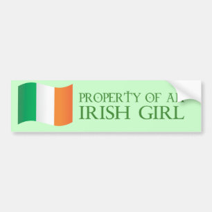 Autocollant De Voiture Propriété d'une fille irlandaise
