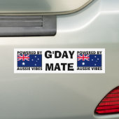 Autocollant De Voiture Propulsé par Aussie Vibes (En voiture)