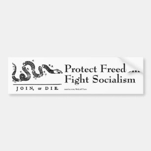 Autocollant De Voiture Protect Freedom Fight Socialism Bumper Sticker