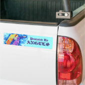 Autocollant De Voiture Protégé Par Anges Sticker Bumper (Sur camion)