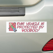 Autocollant De Voiture Protégé par vaudou (En voiture)