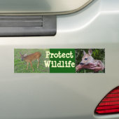 Autocollant De Voiture Protégez la faune (En voiture)