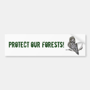 Autocollant De Voiture Protégez notre adhésif pour pare-chocs de forêts