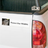 Autocollant De Voiture Protégez notre faune - adhésif pour pare-chocs (Sur camion)
