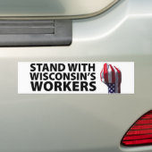 Autocollant De Voiture Protestations du Wisconsin (En voiture)