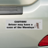 Autocollant De Voiture Prudence conducteur a Coque des lundis? (En voiture)