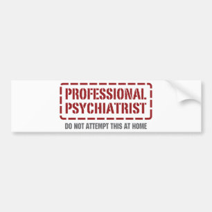 Autocollant De Voiture Psychiatre professionnel