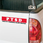Autocollant De Voiture PTSD (Pilote Lent Plutôt Terrible) (Sur camion)