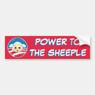 Autocollant De Voiture Puissance au Sheeple (Obama)