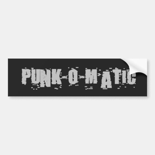 Autocollant De Voiture Punk-o-Matic 1 adhésif pour pare-chocs de logo (Devant)