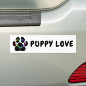 Autocollant De Voiture PUPPY LOVE Black (En voiture)