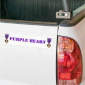 AUTOCOLLANT DE VOITURE PURPLE HEART (Sur camion)