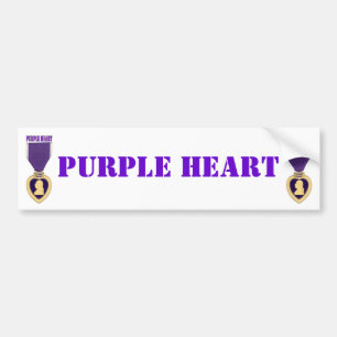 AUTOCOLLANT DE VOITURE PURPLE HEART