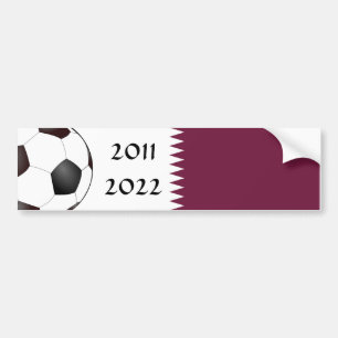 Autocollant De Voiture Qatar 2011 & 2022 Soccer