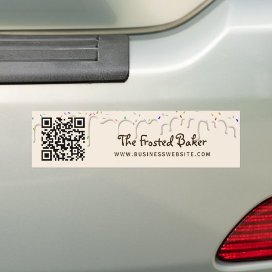 Autocollant De Voiture QR Code Frosting Boulangerie (En voiture)