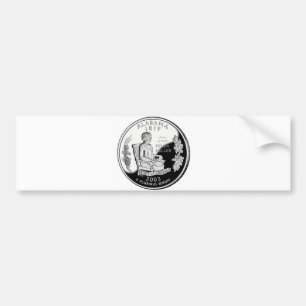 Autocollant De Voiture Quart d'état de l'Alabama