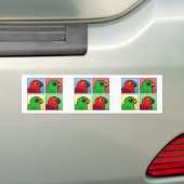 Autocollant De Voiture Quatre couleur Eclectus (En voiture)