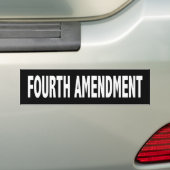Autocollant De Voiture Quatrième adhésif pour pare-chocs d'amendement (En voiture)