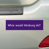 Autocollant De Voiture Que Ginsburg ferait-il ? (En voiture)