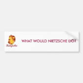 Autocollant De Voiture Que Nietzsche ferait-il ? Adhésif pour pare-chocs (Devant)