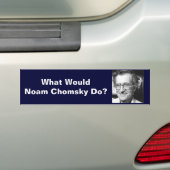 Autocollant De Voiture Que Noam Chomsky ferait-il ? (En voiture)