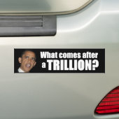 Autocollant De Voiture Que vient après un trillion ? (En voiture)