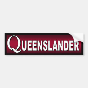 Autocollant De Voiture Queenslander. Australiens qui habitent au