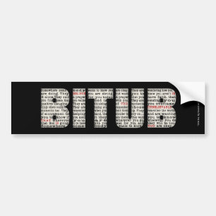 Autocollant De Voiture Quelque part (BITUB)