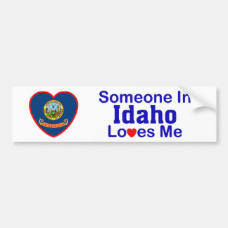 Autocollant De Voiture Quelqu'un en Idaho m'aime