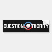 Autocollant De Voiture Question O-thority (Devant)