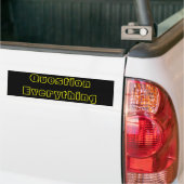 Autocollant De Voiture Question tout (Sur camion)