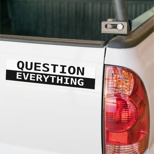 Autocollant De Voiture Question tout (Sur camion)
