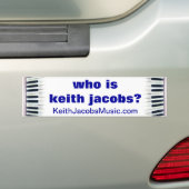 Autocollant De Voiture Qui est adhésif pour pare-chocs de Keith Jacobs (En voiture)