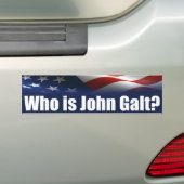 Autocollant De Voiture Qui est John Galt ? (En voiture)