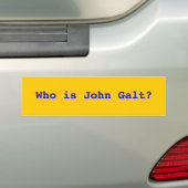 Autocollant De Voiture Qui est John Galt ? (En voiture)