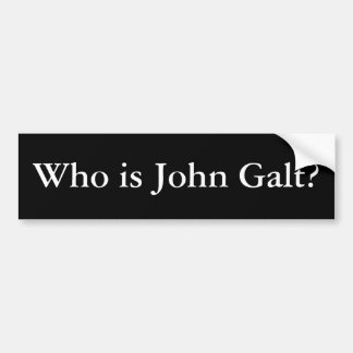 Autocollant De Voiture Qui est John Galt ? Adhésif pour pare-chocs d'Ayn