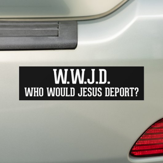 Autocollant De Voiture Qui Jésus expulserait WWJD (En voiture)