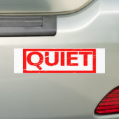Autocollant De Voiture Quiet Stamp (En voiture)
